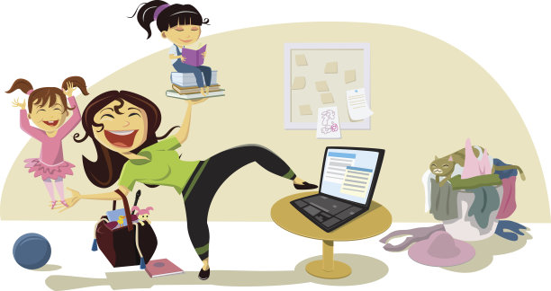 第三繁忙的妈妈素材图片