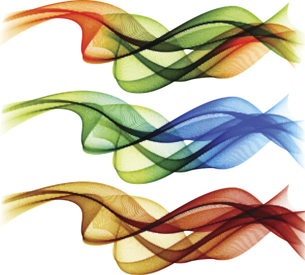 抽象波浪设计元素图片下载