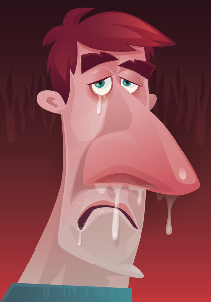 生病的男人图片下载