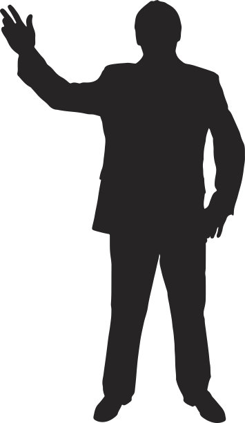 商人轮廓图片下载