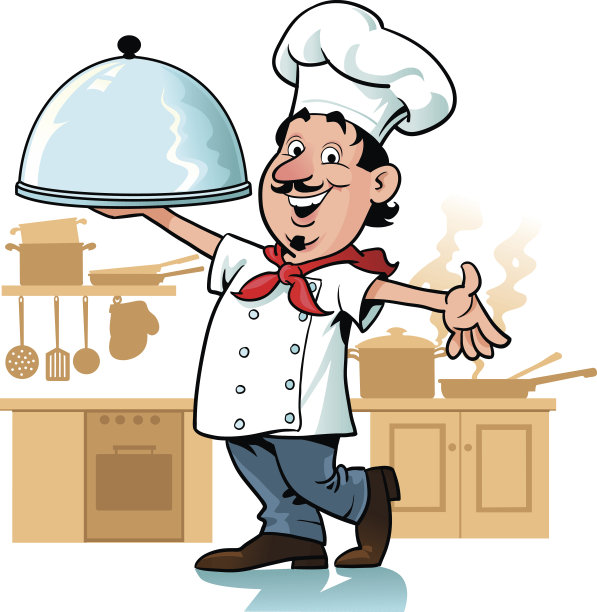 厨师对他的厨艺很满意图片下载
