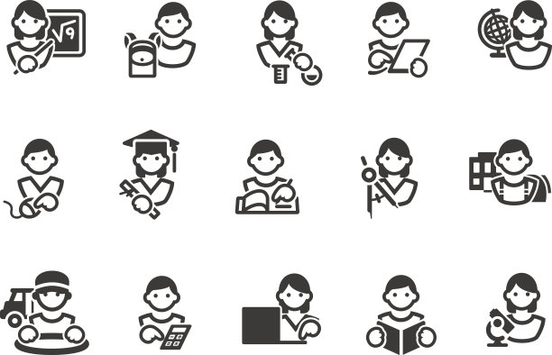 学校教育的图标图片下载