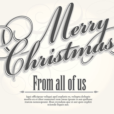 圣诞贺卡设计模板图片下载