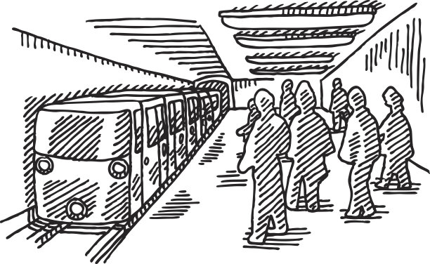 地铁公共交通制图图片下载