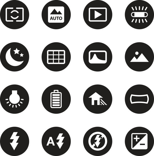 相机菜单图标设置4 -黑圈系列图片下载