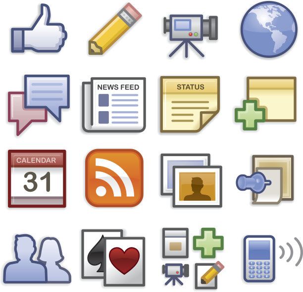 社交网络的图标图片下载