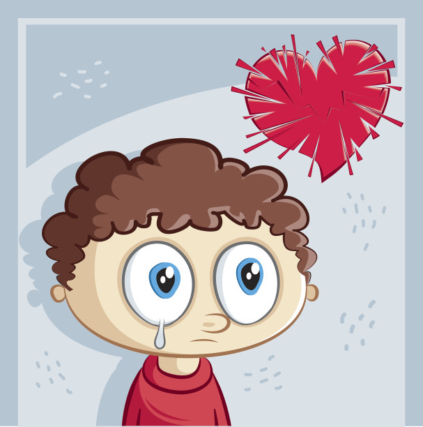 心碎和小男孩图片下载