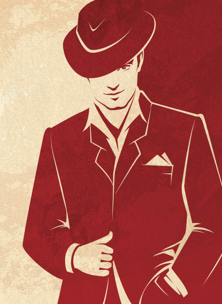 男人戴着帽子图片下载