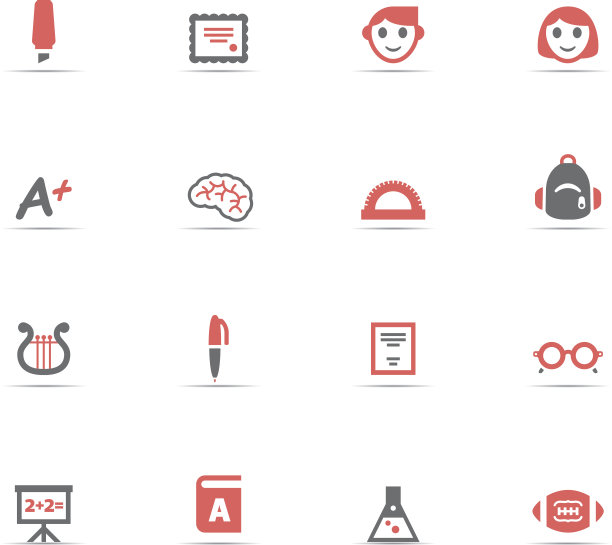图标设置，教育颜色图片下载