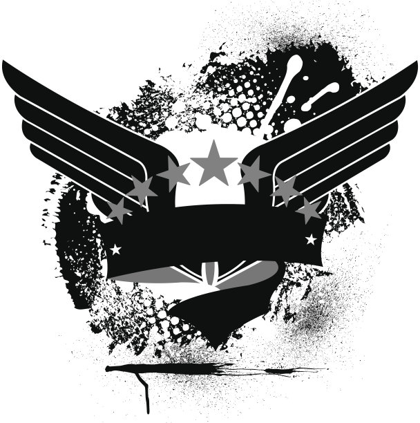 轨道符号Grunge图形图片下载