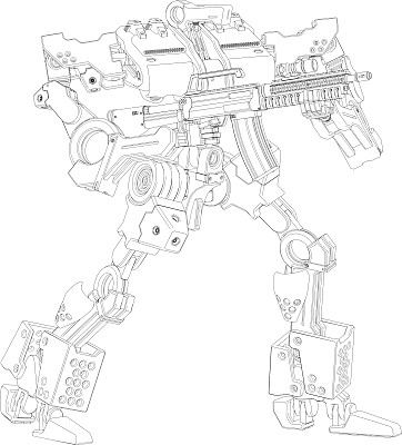 原创设计机器人[大纲图]图片下载