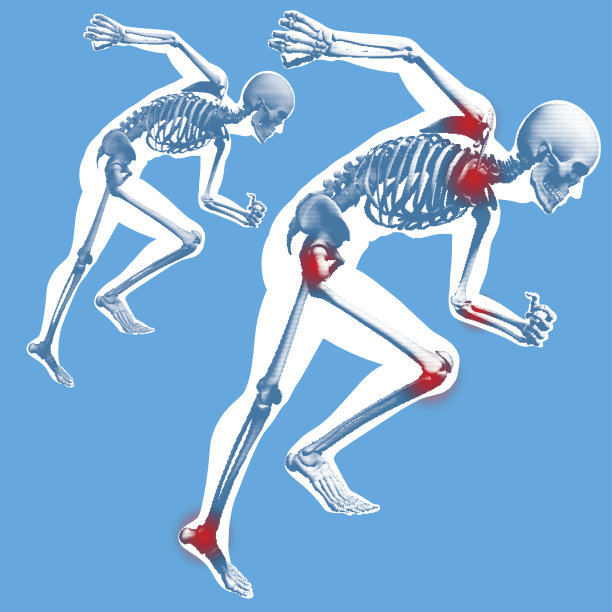 冲刺开始运行-侧视图图片下载