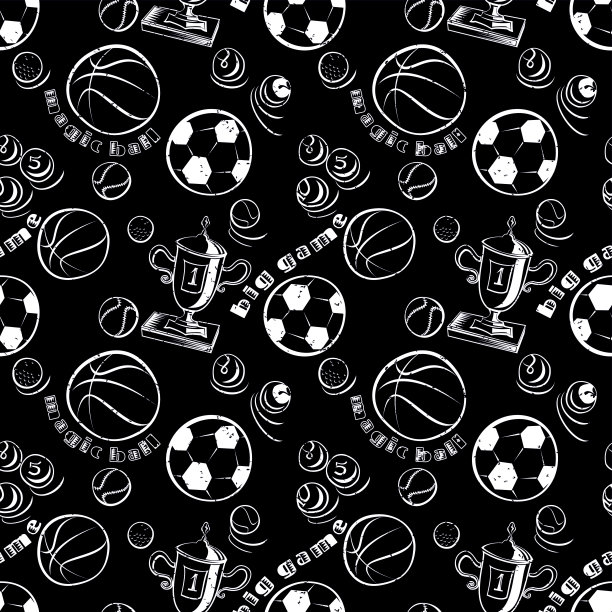 运动图案(黑白)图片下载