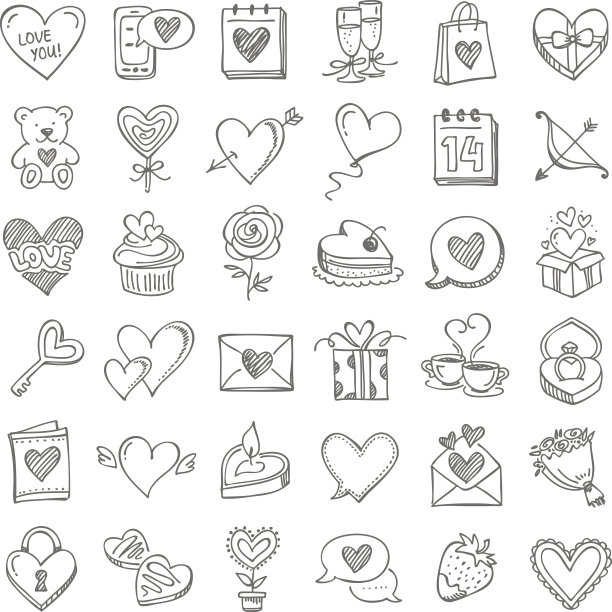 为情人节而设素材图片