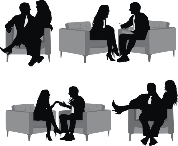 企业高管的剪影图片下载