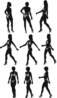 多幅女性健美运动员的图片图片下载