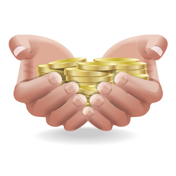 矢量插图的储蓄在金币图片下载