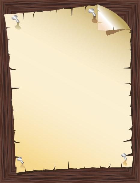 木墙上的旧纸图片下载