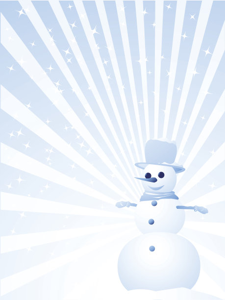 雪人贺卡图片下载