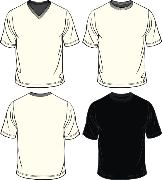 男士空白T恤图片下载