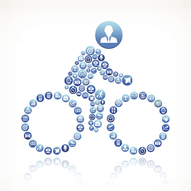 简笔图业务和金融矢量按钮背景图片下载