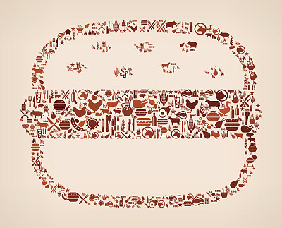 汉堡夏季烧烤邀请矢量背景图片下载