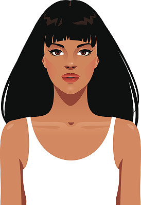 年轻女子的脸。图片下载