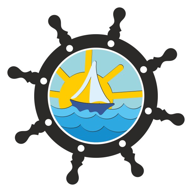 有帆的海景。图片下载