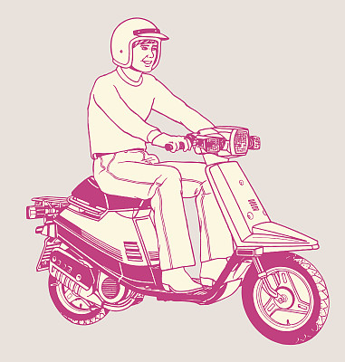 男人骑摩托车图片下载