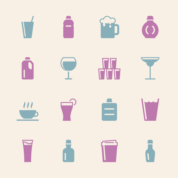 饮料图标设置2 -颜色系列图片下载