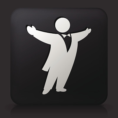 黑色方形按钮与歌剧歌手图片下载