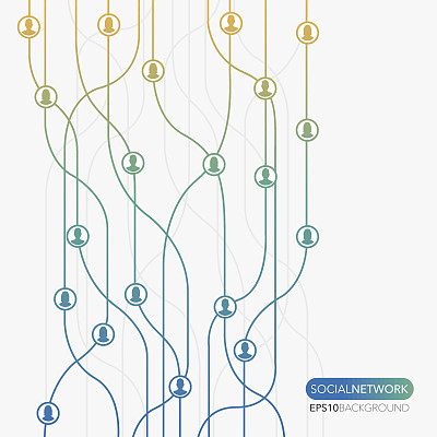 社交网络流量最小背景图片下载