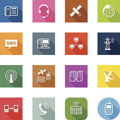 扁平图标-电讯图片下载