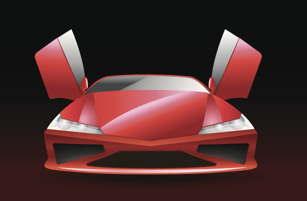 红色跑车图片下载