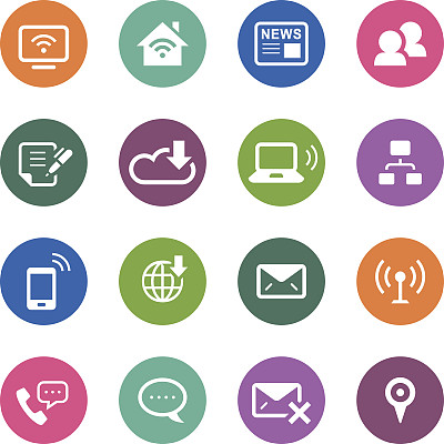 圆圈图标系列|通信图片下载