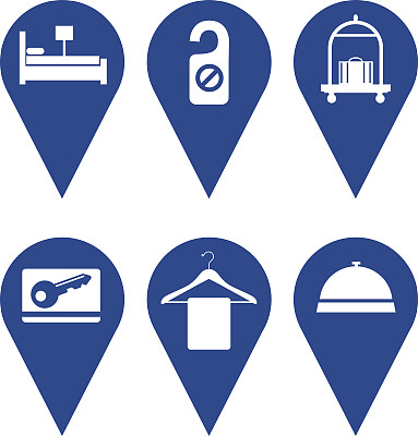 酒店地图指针图片下载
