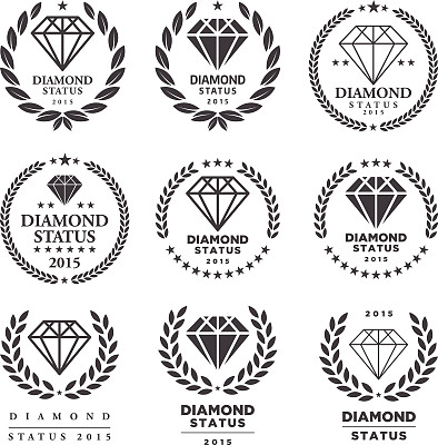 钻石代言徽章套装图片下载