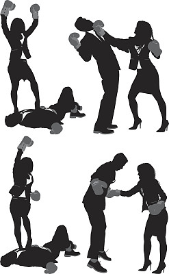 业务人员拳击图片下载