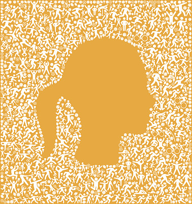 女性简介健身运动和运动模式矢量背景图片下载