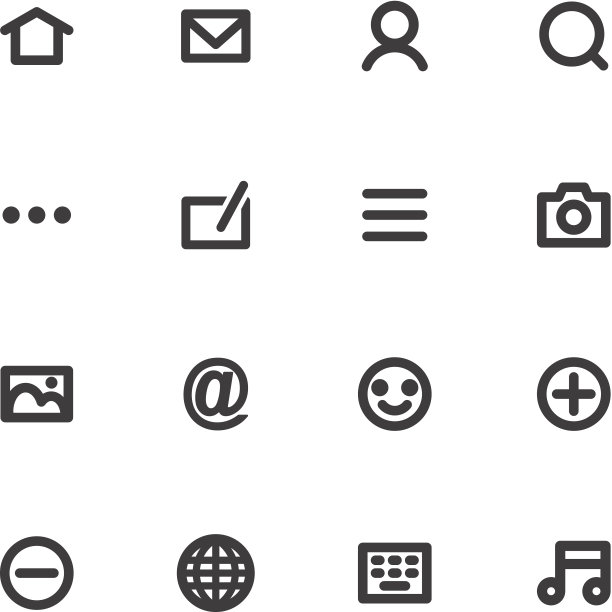 社交媒体图标图片下载