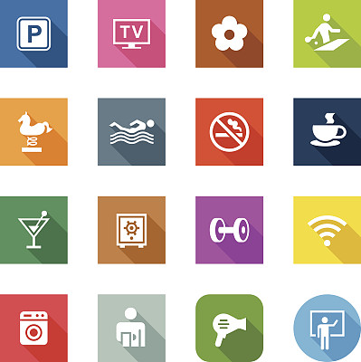 平面图标-酒店设施图片下载