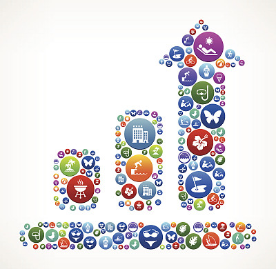 Progresschart夏季时间的乐趣和户外矢量图形图片下载