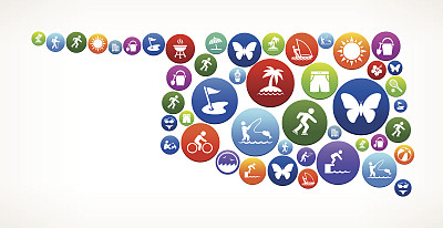 俄克拉荷马州夏季时间的乐趣和户外矢量图形图片下载