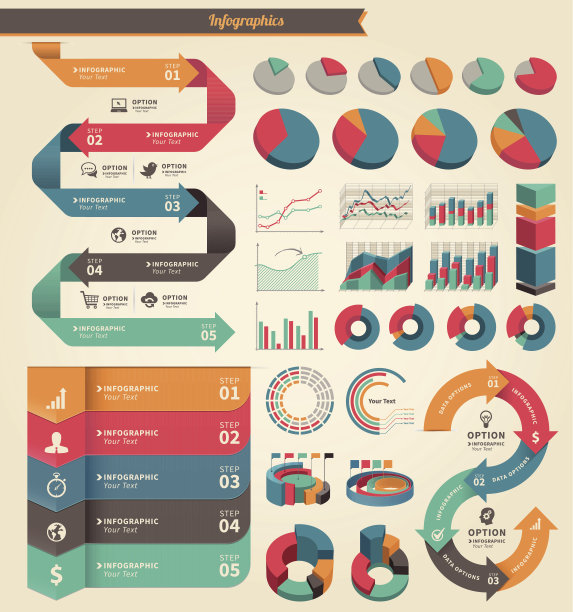 信息图表的概念元素图片下载