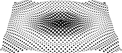 涟漪效应。线的艺术。半色调模式。图片下载
