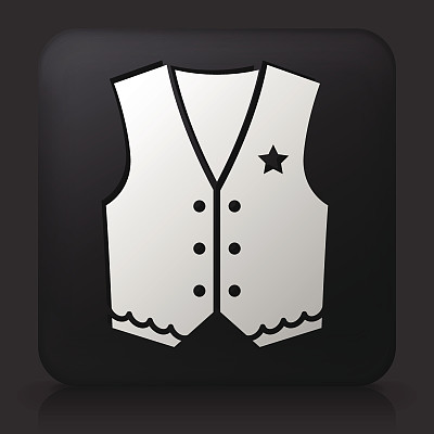 黑色方形按钮与牛仔布图标图片下载