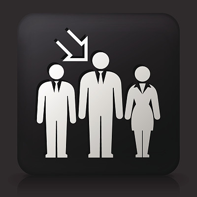 带有工作选择图标的黑色方形按钮图片下载