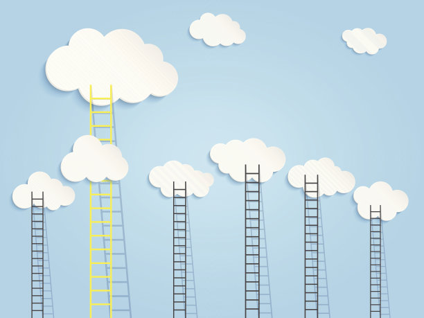 云梯-商业挑战概念图片下载