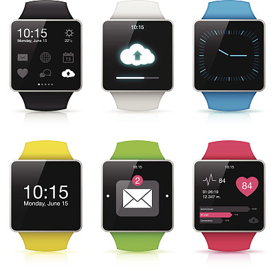 显示应用程序图标的智能手表图片下载