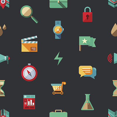 平面设计元素无缝模式图片下载